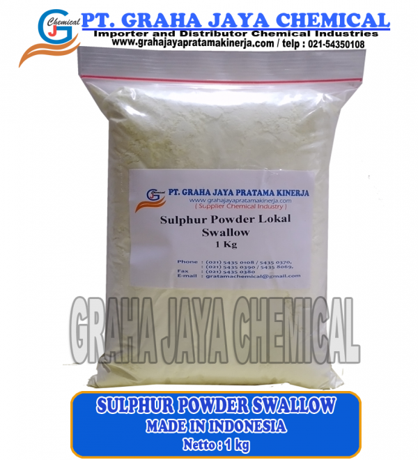 Sulphur Powder Belerang Mesh 325 Swallow Lokal Indonesia